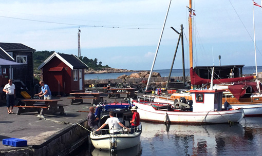 harbour with fishing boats on Bornholm