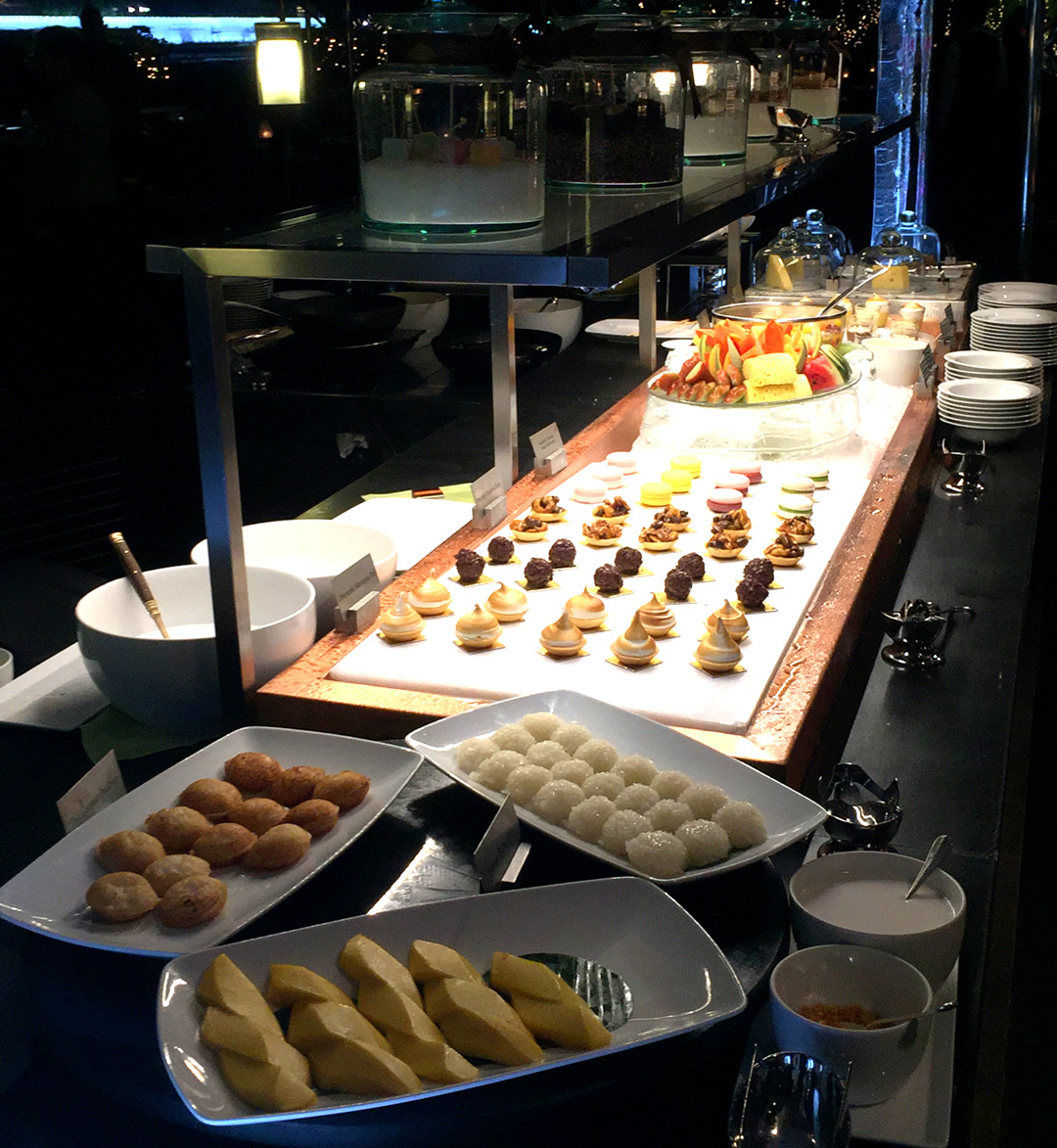 Desserts at the Riverside Terrace Mandarin Oriental Bangkok